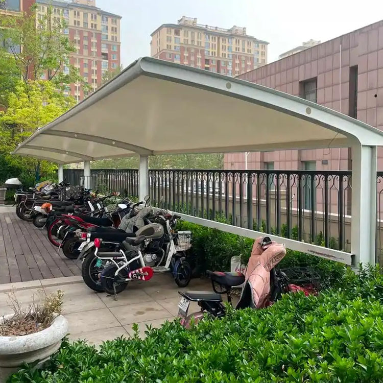 小金县膜结构电动车棚